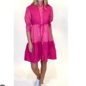 Victoria Dunn Designs color-blocked shirt dress